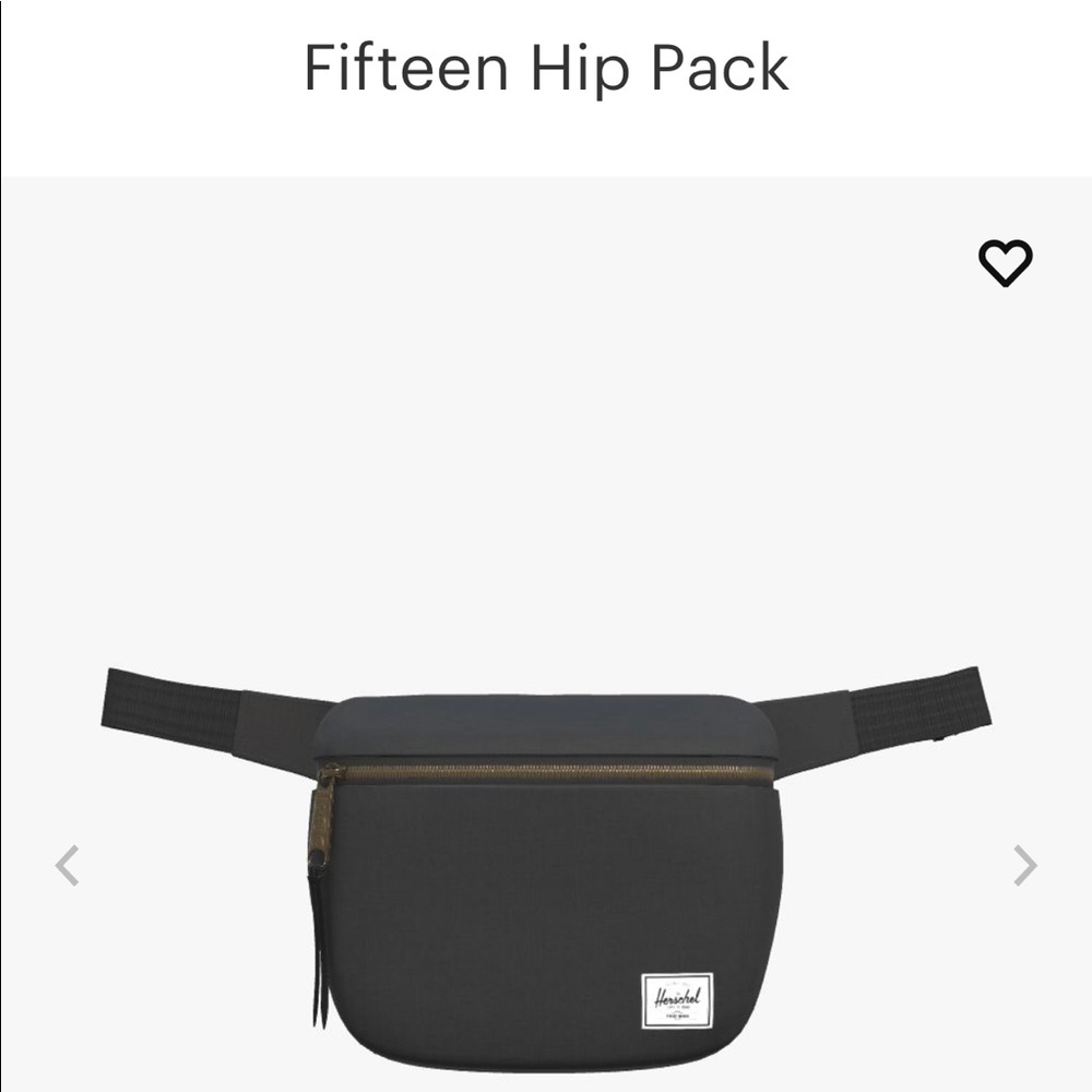 Herschel Black "Fifteen" Hip Fanny Pack